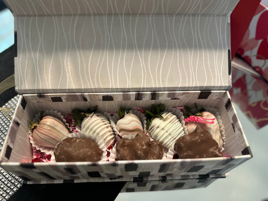 Chocolate Turtles and Chocolate Covered Strawberry Gift Boxes
